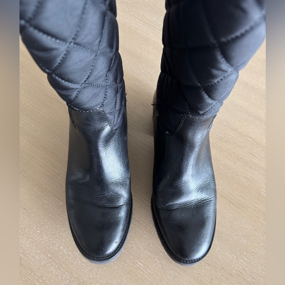 Tory Burch Rowan Quilted Riding Boot - Picture 7 of 9